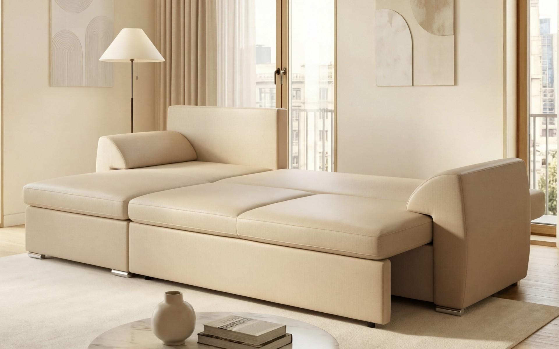 Extendable corner sofa Nolan, beige  5